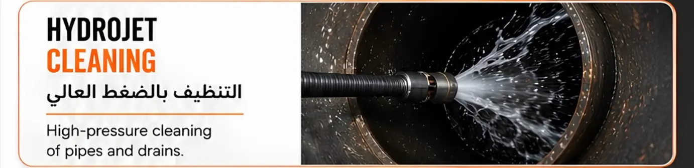 Hydrojet Cleaning التنظيف بالضغط المائي العالي Hydrojet Cleaning التنظيف بالضغط المائي العالي